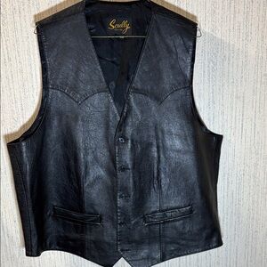 Scully Soft Leather Vest sz 48